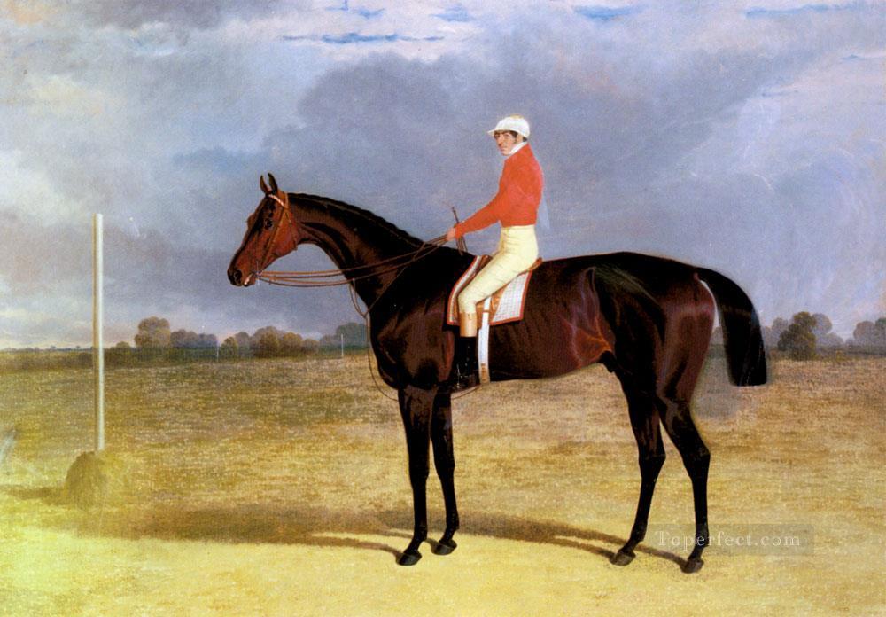 A Dark Bay Racehorse With Patrick Connolly Up Herring Snr John Frederick horse Oil Paintings